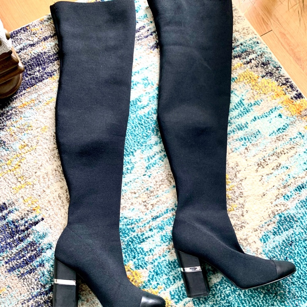 Black Thigh HIGH Boots